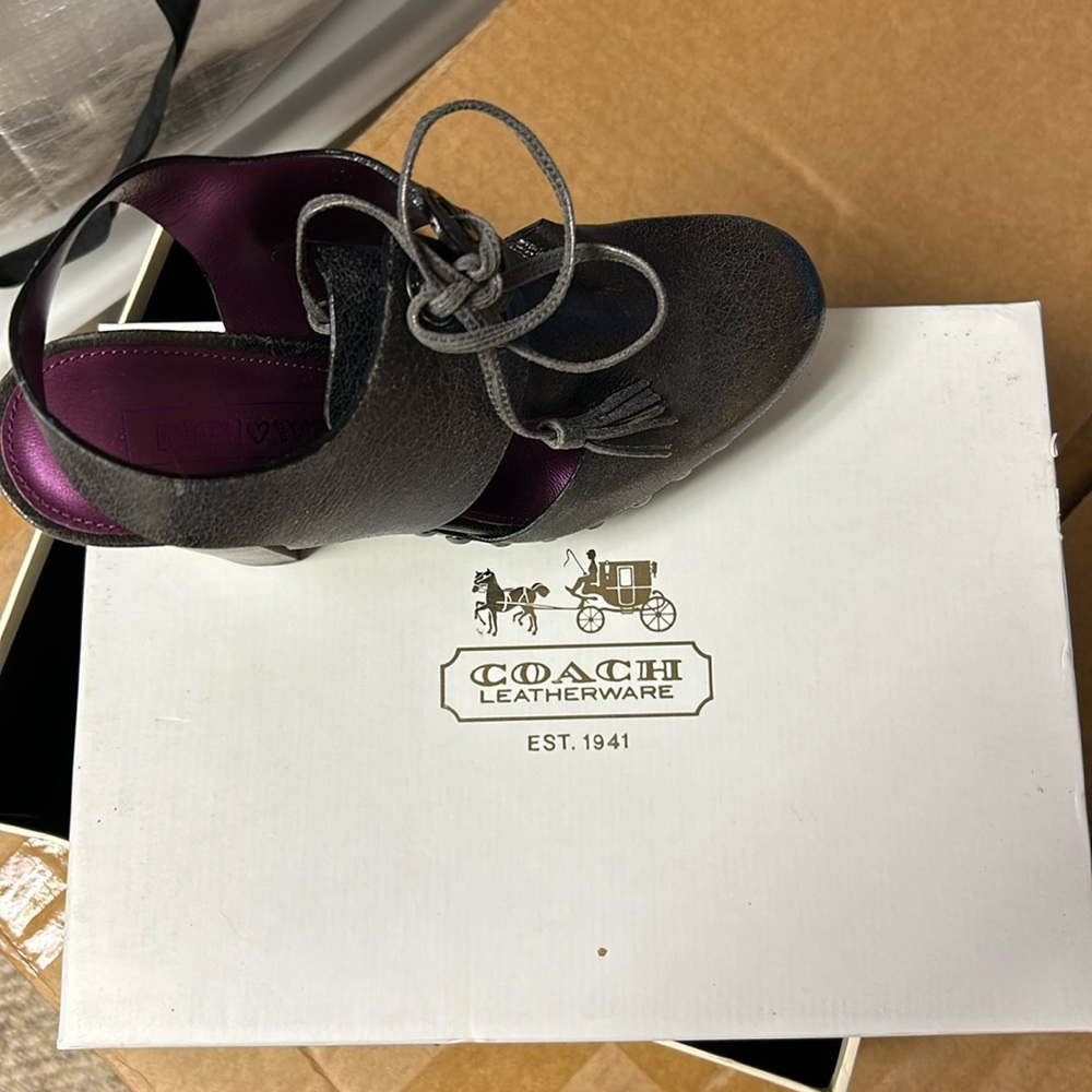 Coach heels.